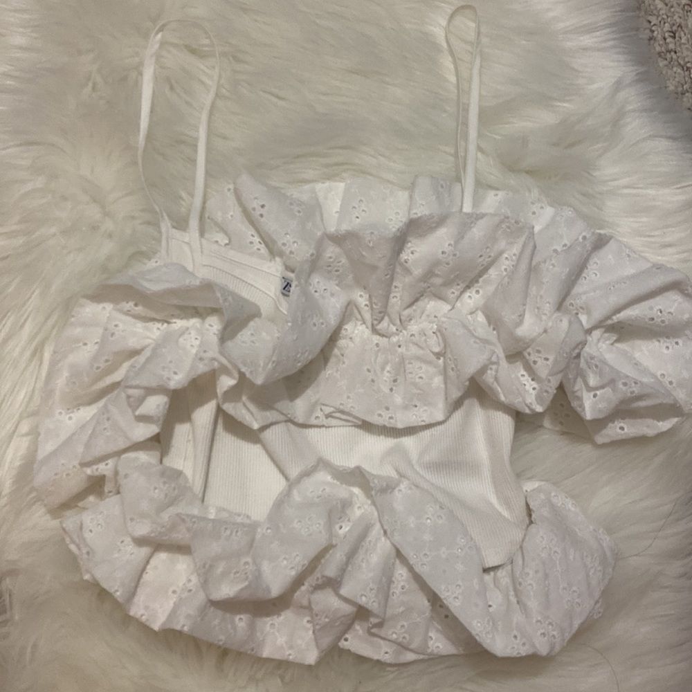 CONTRAST CROP TOP  - Picture 5 of 6